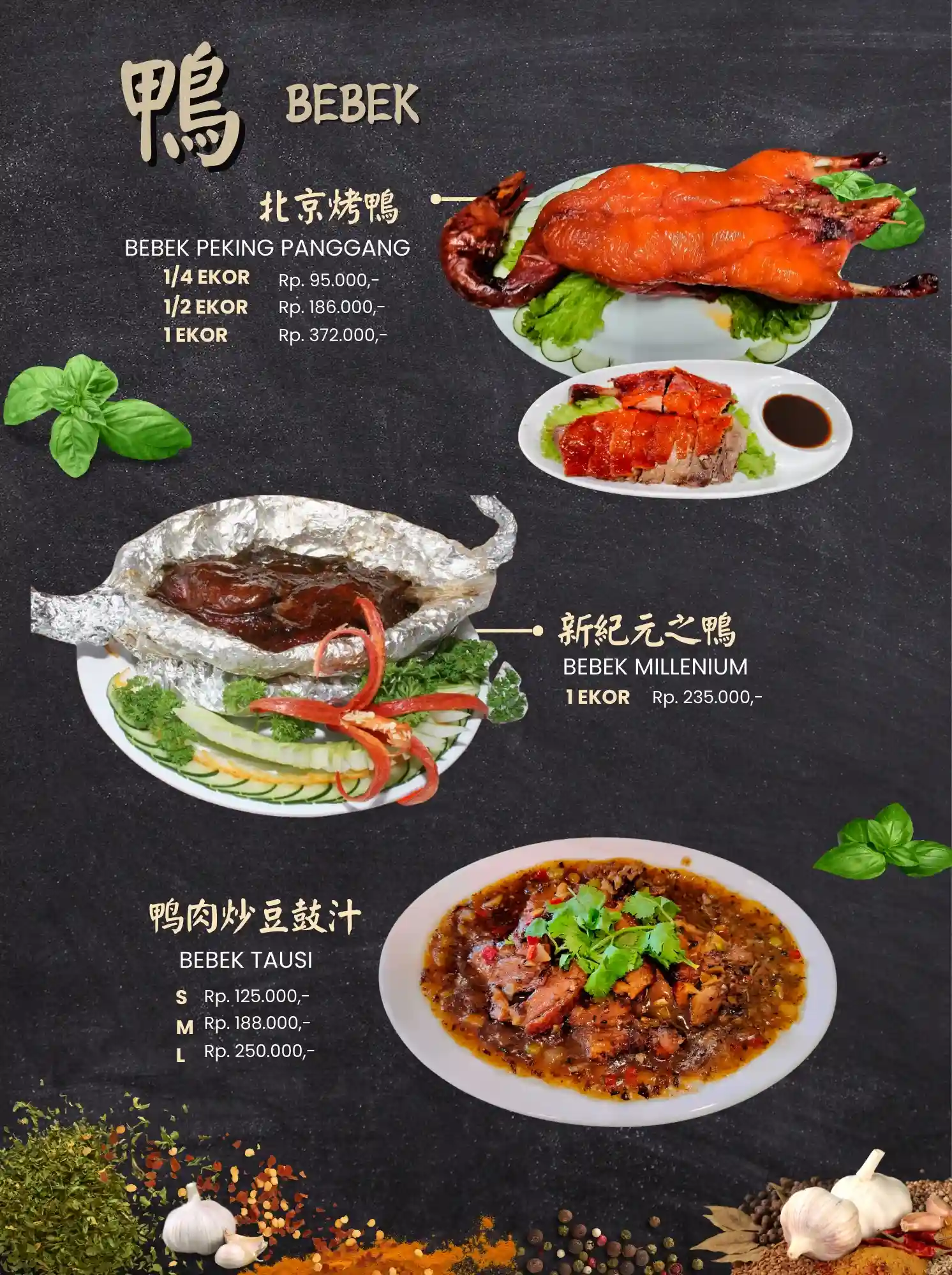 Menu Golden Leaf 19